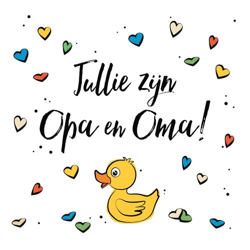 Jullie zijn opa en oma!