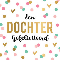 XL kaart - Een dochter gefeliciteerd