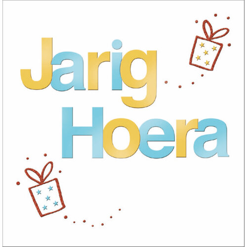 XL kaart - Jarig hoera