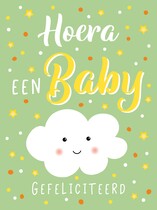 XL kaart - Hoera een baby