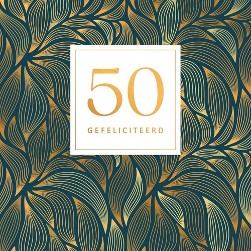 XL kaart - 50 gefeliciteerd