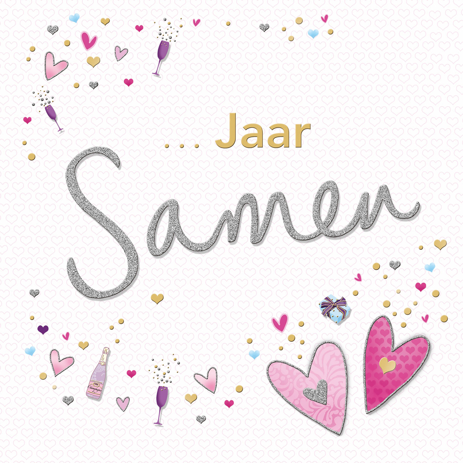 XL kaart Jaar Samen Snelwenskaart.nl