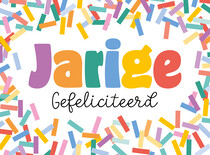 Jarige gefeliciteerd Verjaardagskaart