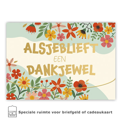 Alsjeblieft een dankjewel cadeau-envelop