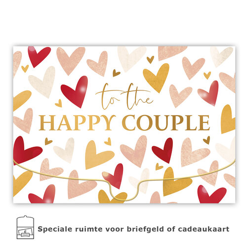 To the happy couple cadeau-envelop