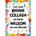 Voor onze nieuwe collega welkomskaart