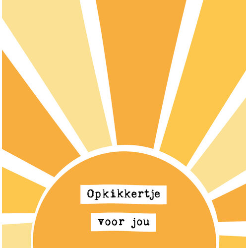 Opkikkertje voor jou