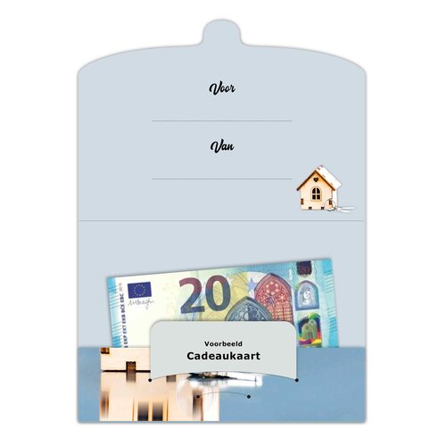 Cadeau-envelop - Veel geluk in de nieuwe woning