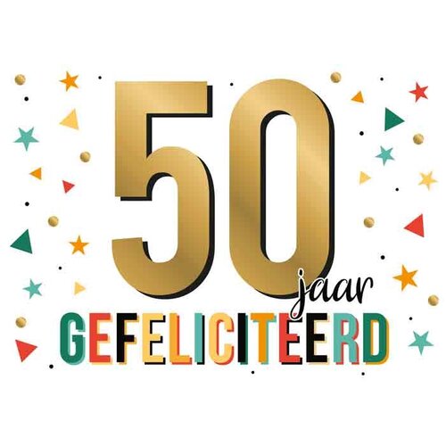 50 jaar gefeliciteerd