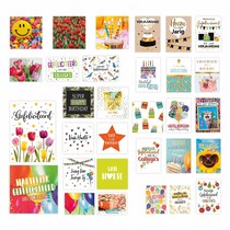 Verjaardag wenskaartenset van 31 stuks