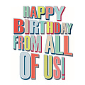 XL kaart - Happy birthday from all of us!