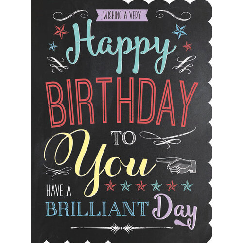 XL kaart - Happy Birthday to you