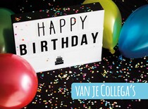 Happy birthday van je collega's