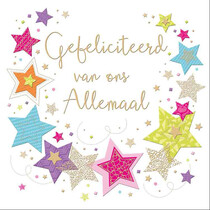 XL kaart - Gefeliciteerd van ons allemaal