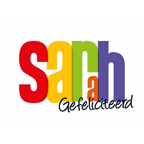 Sarah Gefeliciteerd