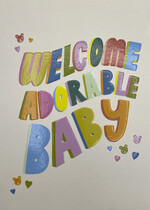 Welcome adorable baby Geboortekaart