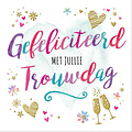 XL kaart - Gefeliciteerd met jullie trouwdag