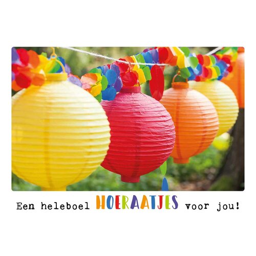 Een heleboel hoeraatjes voor jou!