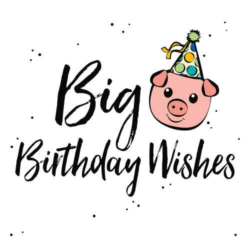 Big birthday wishes Felicitatiekaart