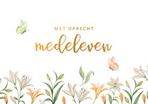 Met oprecht medeleven condoleancekaart