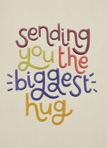 Sending you the biggest hug Knuffelkaart