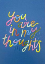 You are in my thoughts Sterktekaart