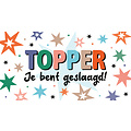 Topper je bent geslaagd Geslaagd kaart