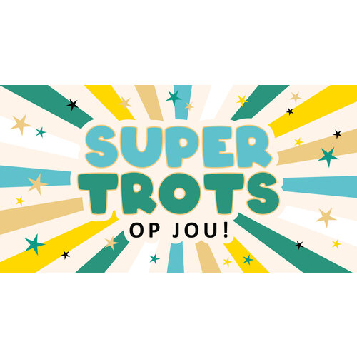 Super trots op jou! Geslaagd kaart