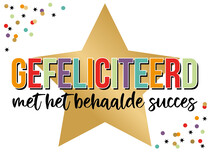 Gefeliciteerd met het behaalde succes