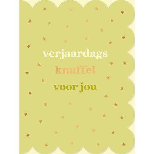 Verjaardagsknuffel voor jou Verjaardagskaart