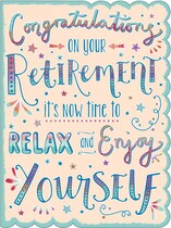 XL kaart: Congratulations on your Retirement