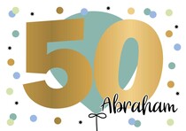 50 Abraham Verjaardagskaart