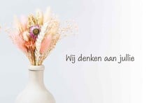 Wij denken aan jullie Denken aan kaart