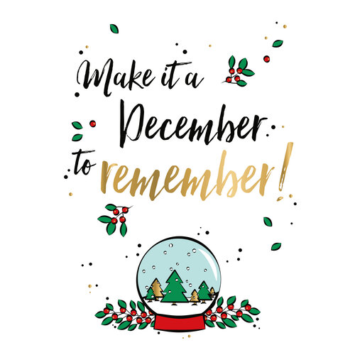 Make it a december to remember Kerstkaart