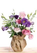 Blanco bloemen Condoleancekaart