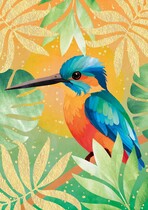 Tropische vogel Blancokaart