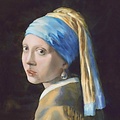 Blanco meisje met de parel kunst Blancokaart