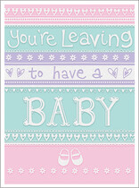 XL kaart - You're leaving to have a baby