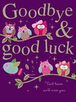 XL kaart - Goodbye & goodluck Afscheidskaart