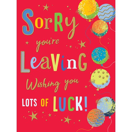 XL kaart - Sorry you're leaving Afscheidskaart