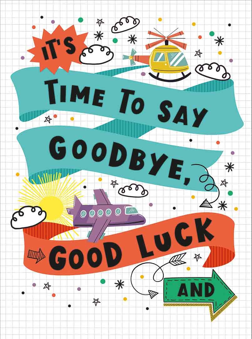 XL kaart - Time to say goodbye Afscheidkaart