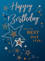 XL kaart - Happy birthday Verjaardagskaart