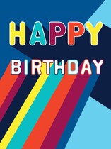 XL kaart - Happy birthday Verjaardagskaart