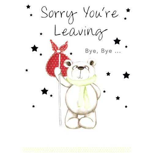 XL kaart - Sorry you're leaving Afscheidskaart