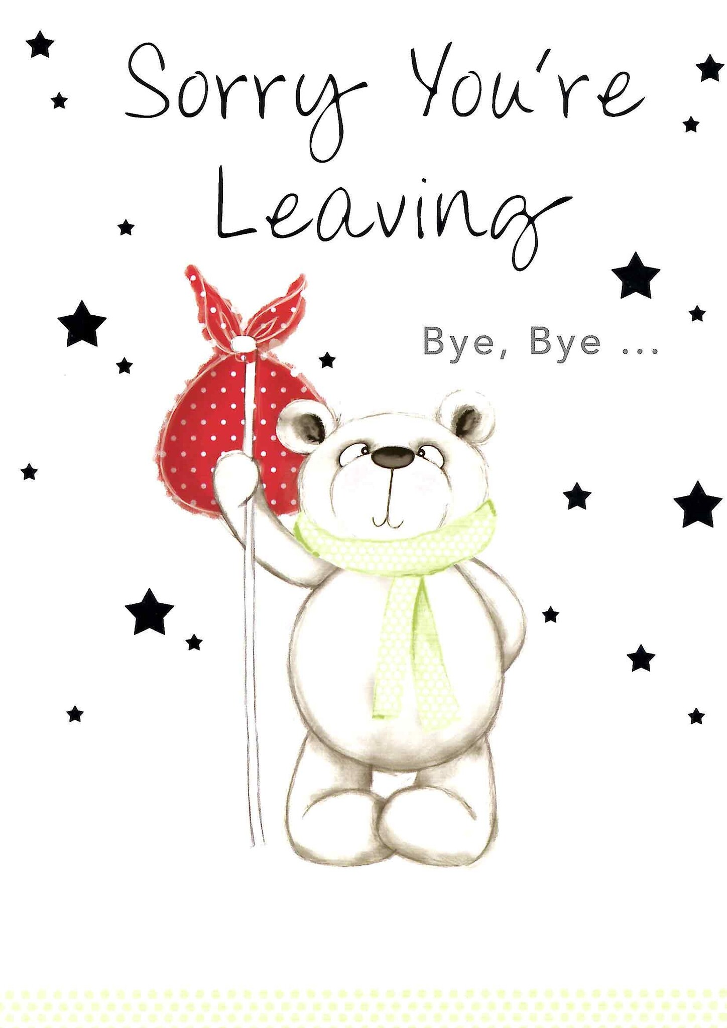 XL kaart - Sorry you're leaving Afscheidskaart