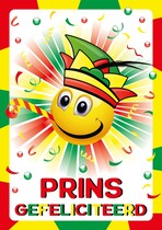 Prins gefeliciteerd Carnaval kaart