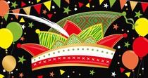 Carnavals steek Carnaval kaart