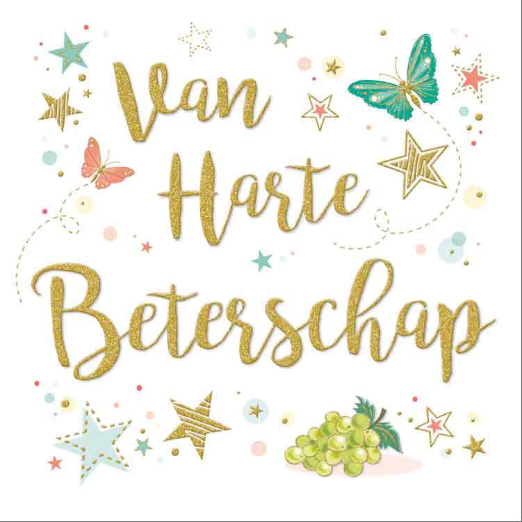 XL kaart - Van harte beterschap
