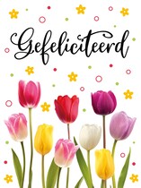 XL kaart - Gefeliciteerd
