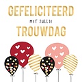 XL kaart - Gefeliciteerd met jullie trouwdag